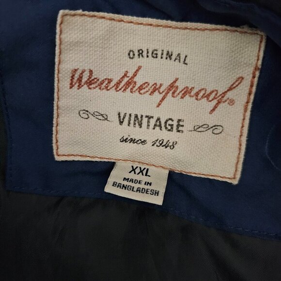 Weatherproof Original Vintage Men's Sleeveless Puffer Blue Vest - Picture 2 of 6
